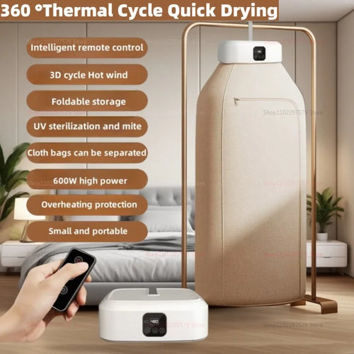 Sèche-linge intelligent pliable — Séchage rapide en 30 min & vêtements sans plis