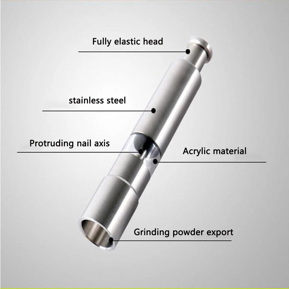 Moulin à épices en inox – Pack de 2 (Bouton poussoir)
