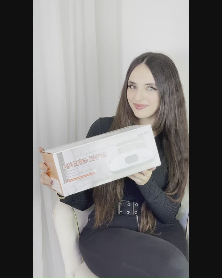 Sèche-linge intelligent pliable — Séchage rapide en 30 min & vêtements sans plis